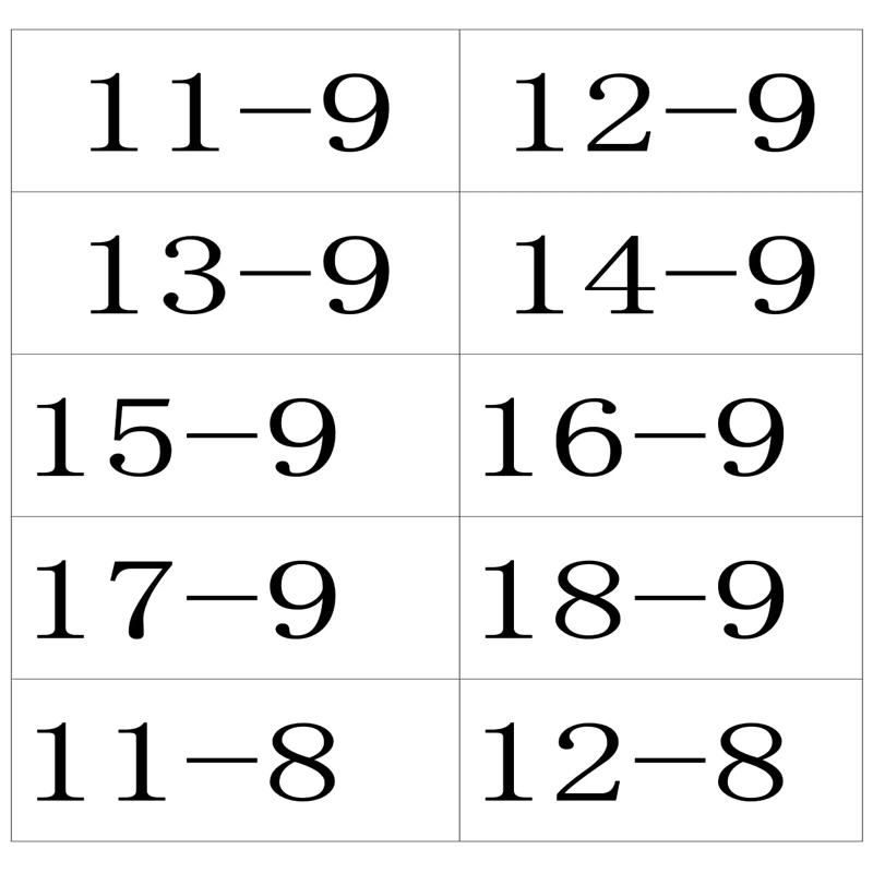 Mental Math Cards Mental Math Cards